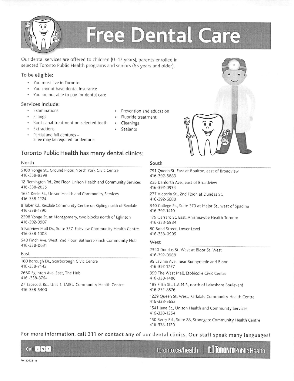 Toronto Health Free Dental Care Cloud Practice